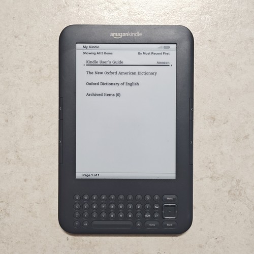 Amazon kindle keyboard 3rd - kindle,