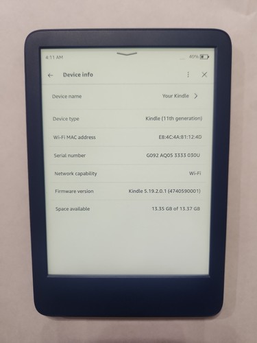 Amazon kindle 11th gen - kindle,